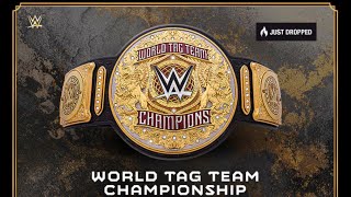 Brand New WWE World Tag Team Championship Title Belts Revealed On Monday Night Raw!