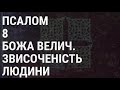 Псалом 8 Божа велич ,звисоченість людини...