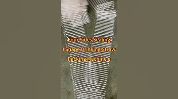 I Shape Drinking Straw Packing Machine | Plastic Straw Packing Machine