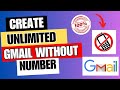 Create unlimited gmail without number  new method