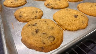 Homemade organic chocolate chip cookies