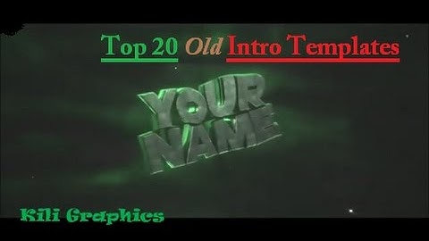 Top "20" of the BEST Old Intro Templates (2015) | Cinema4D/AE/Blender [HD]