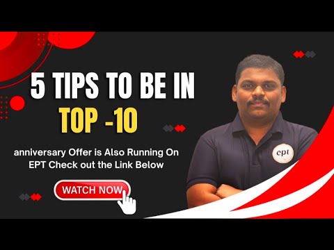 5 Tips to be in Top-10 | EPT Is Top institute For Gate | Reddy Sir ...