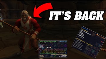 OLD SCARLET RETURNS! Unlock The Secrets Of Scarlet Monastery