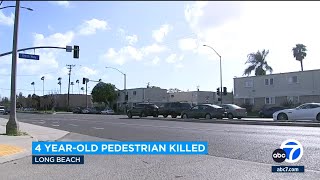 4-year-old struck, killed by car in Long Beach