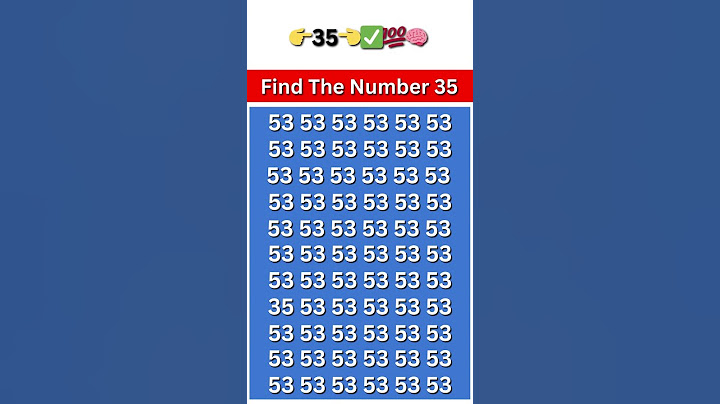 Spot the 35 in 53s! 🔍 Brain Teaser Challenge #Shorts #Viral