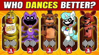 Who DANCES Better? Five Nights at Freddy's VS Poppy Playtime 3 | Freddy, Catnap, Chica, Dogday