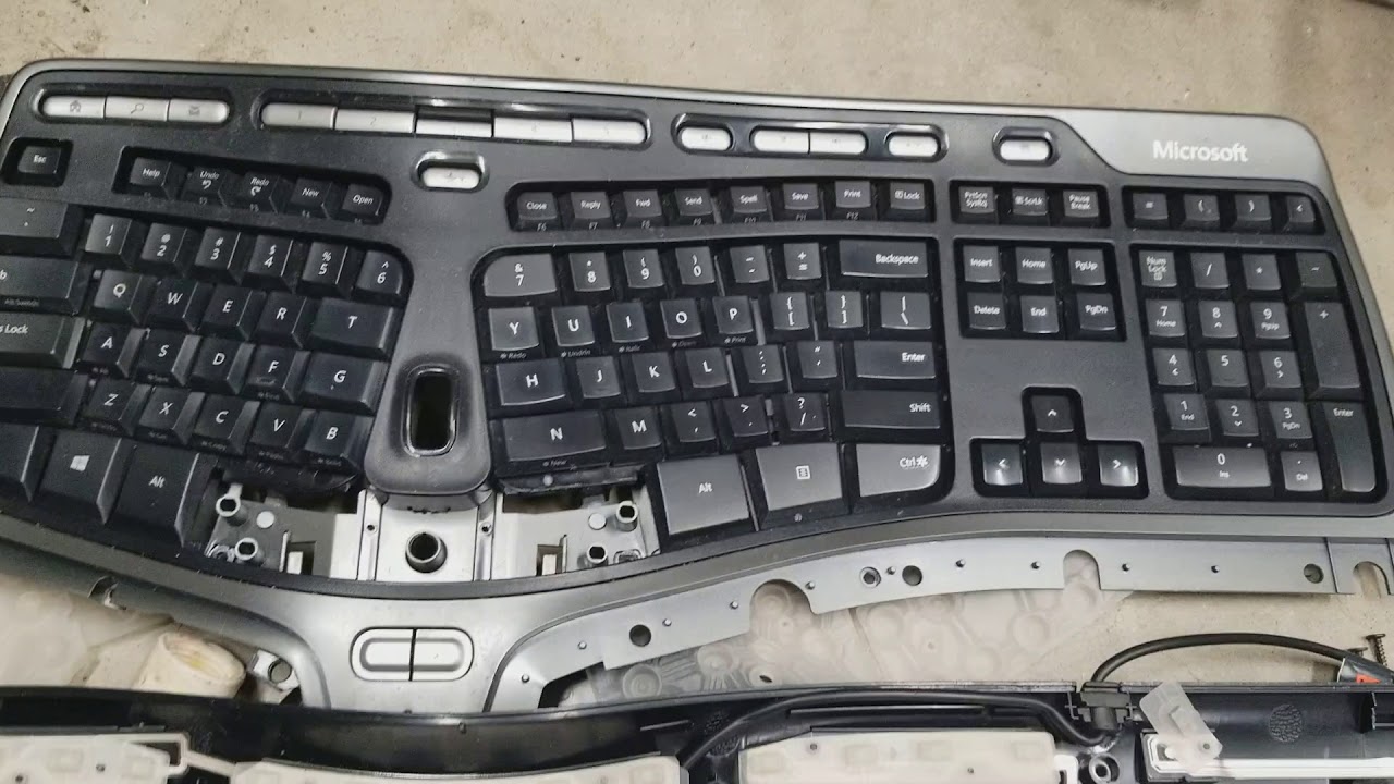 Microsoft Natural Ergonomic Keyboard 4000 Wrong Keys Youtube