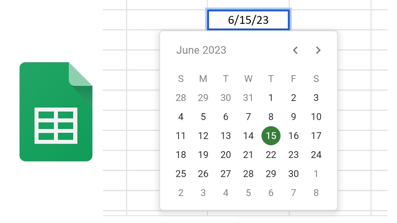 Google Sheets Date Picker  