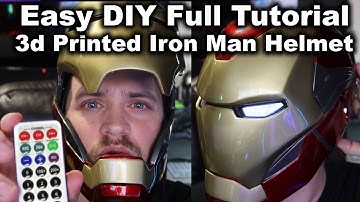 3d Printed Iron Man Helmet - Motorized & Remote Control