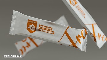 How to Model a Chocolate Bar in Blender. :Blender Mockup Tutorial 🔥🔥🔥