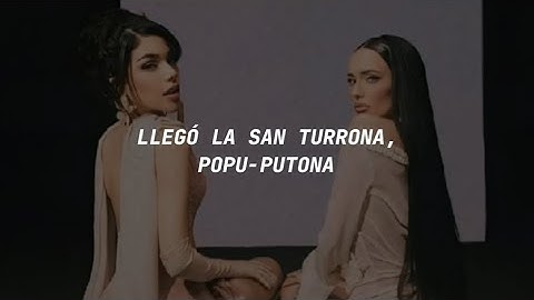 Kenia Os, La Joaqui - SAN TURRONA REMIX (Letra)