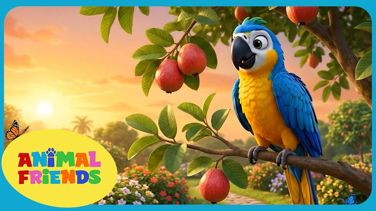 Zezé the macaw and the little fruits | Daily Routine Kids Song | Animal Friends