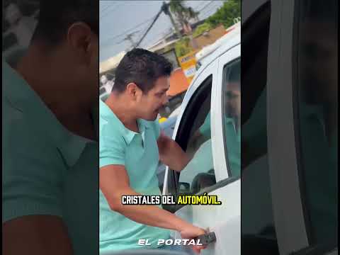 🚨 CONDUCTOR ROMPE CRISTAL DE UN AUTO TRAS CHOQUE EN PUEBLA