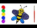 How to draw a bee | learn to draw a bee | drawing for kids  | Как нарисовать пчелу