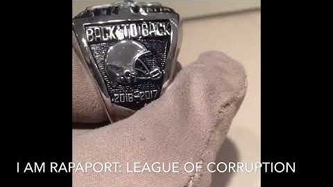 IAMRAPAPORT FANTASY FOOTBALL CHAMPIONSHIP RING