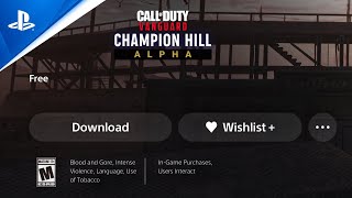 Play For FREE! How To Pre-Load COD Vanguard PlayStation Alpha Champion Hill Mode