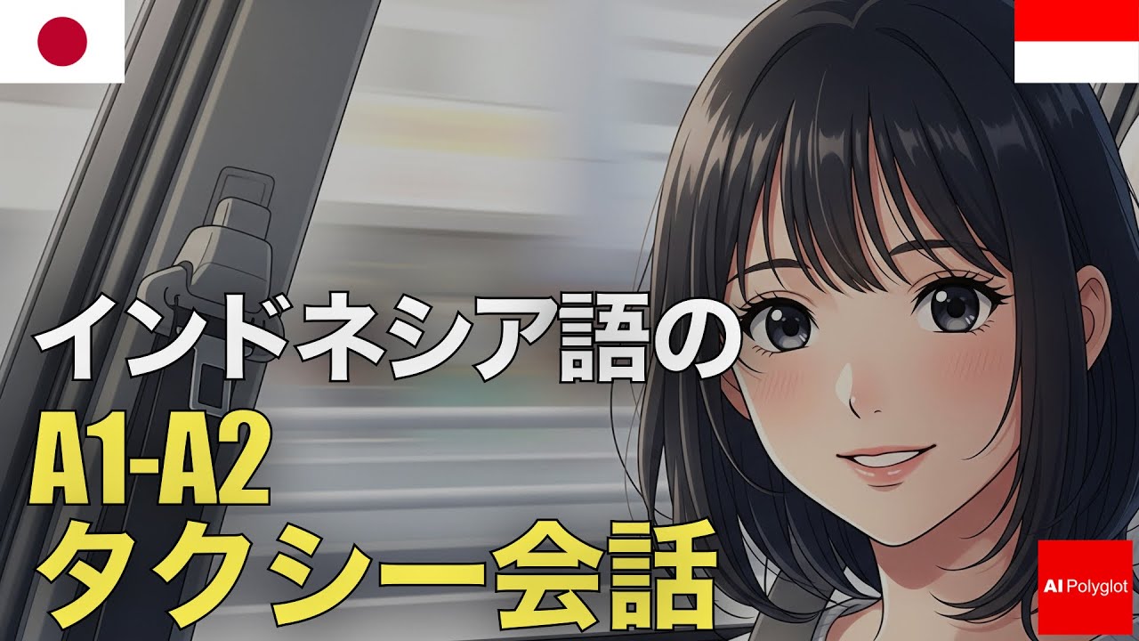インドネシア語のA1-A2タクシー会話 | 音声学習 | リスニング練習 | 初心者向け