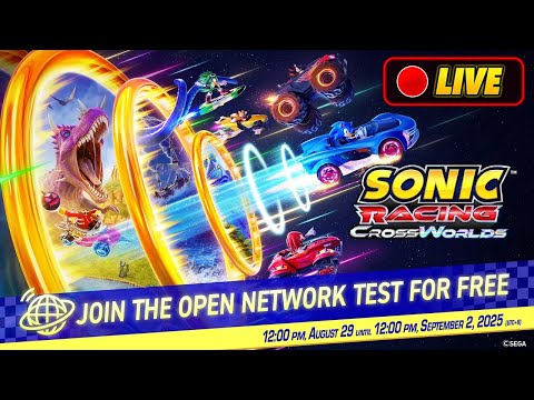 Sonic Racing: CrossWorlds - LIVESTREAM (Network Test) - YouTube