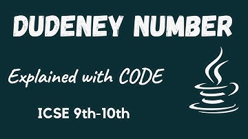 DUDENEY Number | ICSE 9th-10th