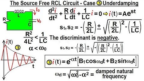 Electrical Engineering: Ch 9: 2nd Order Circuits (25 of 76) Source Free RCL-Case 3 Under Damped