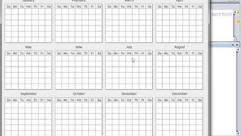52 How to Create Calendar 12 Months