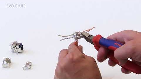 How to terminate a Aginode LANmark EVO screened solid F1/UTP connector onto a cable + uninstall