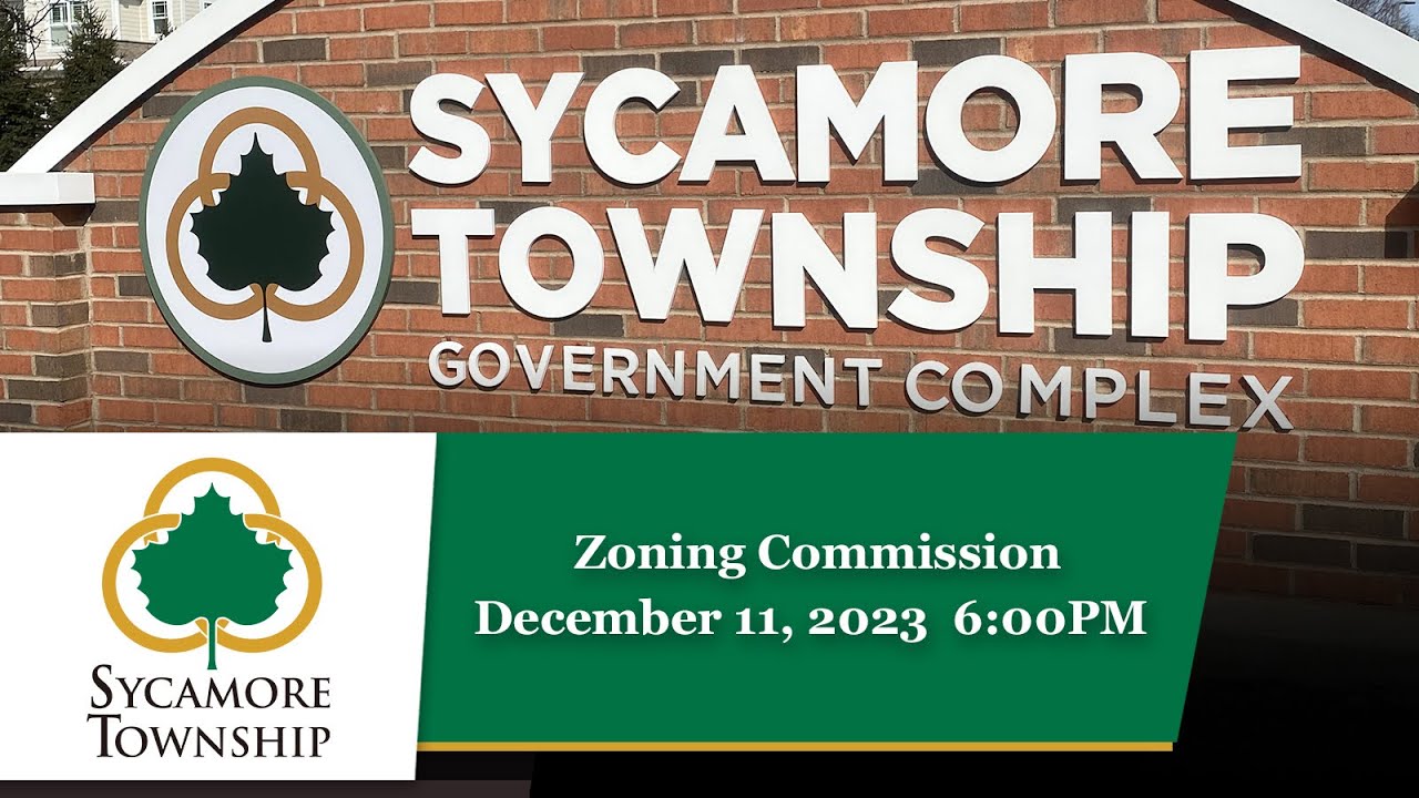 Sycamore Township Zoning Committee December 11, 2023 YouTube