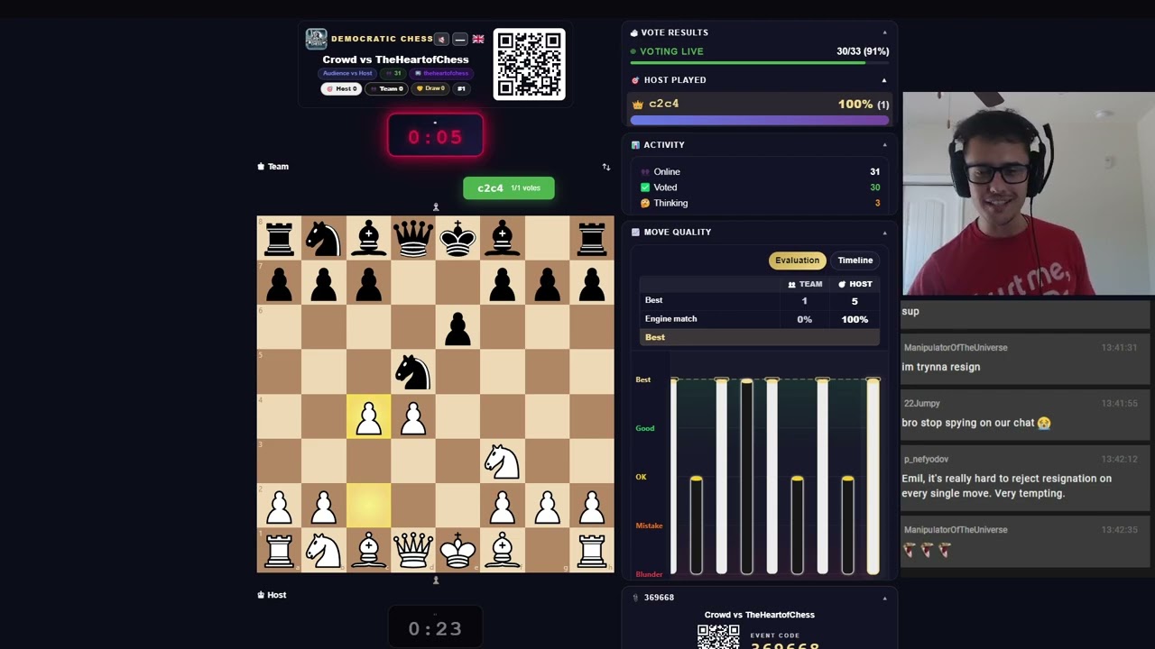 IM vs. His Entire Chat - Hundreds of Viewers Vote Every Mov