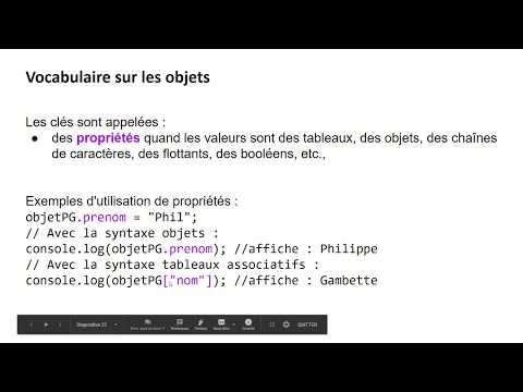 M2202 - Cours 4 : objets en Javascript et format JSON