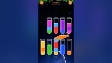 Water Sort Game Level - 67 Without Boosters | Puzzle Games #entertainment #puzzle #games