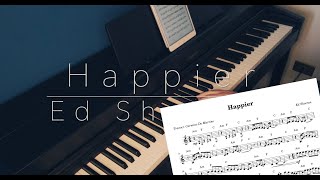 Happier (@EdSheeran) [Piano Cover + Sheet Music] - Carmine De Martino