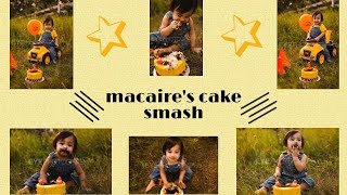 Macaire’s Cake Smash Photoshoot ( first birthday ) Macaire's world