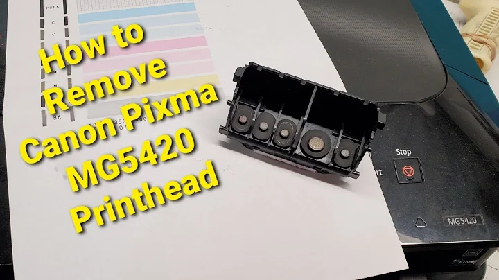 How to Remove Printhead in Canon Pixma MG5420 Printer to Clean or Replace