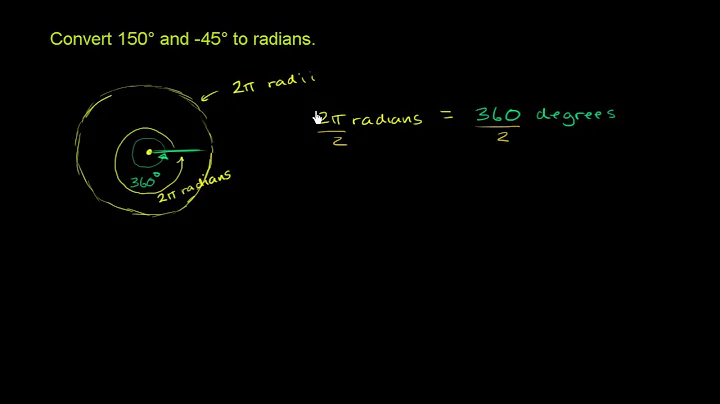 Example: Converting degrees to radians | Trigonometry | Khan Academy