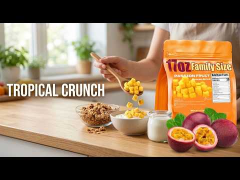 The ultimate flavor hack: Freeze-dried passion fruit chunks!