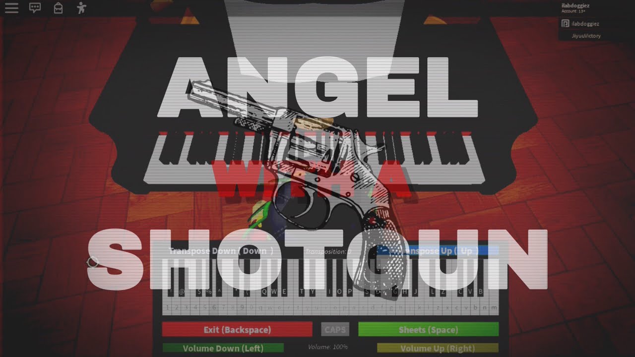 Roblox Piano Angel With A Shotgun Youtube - angel with a shotgun roblox music video