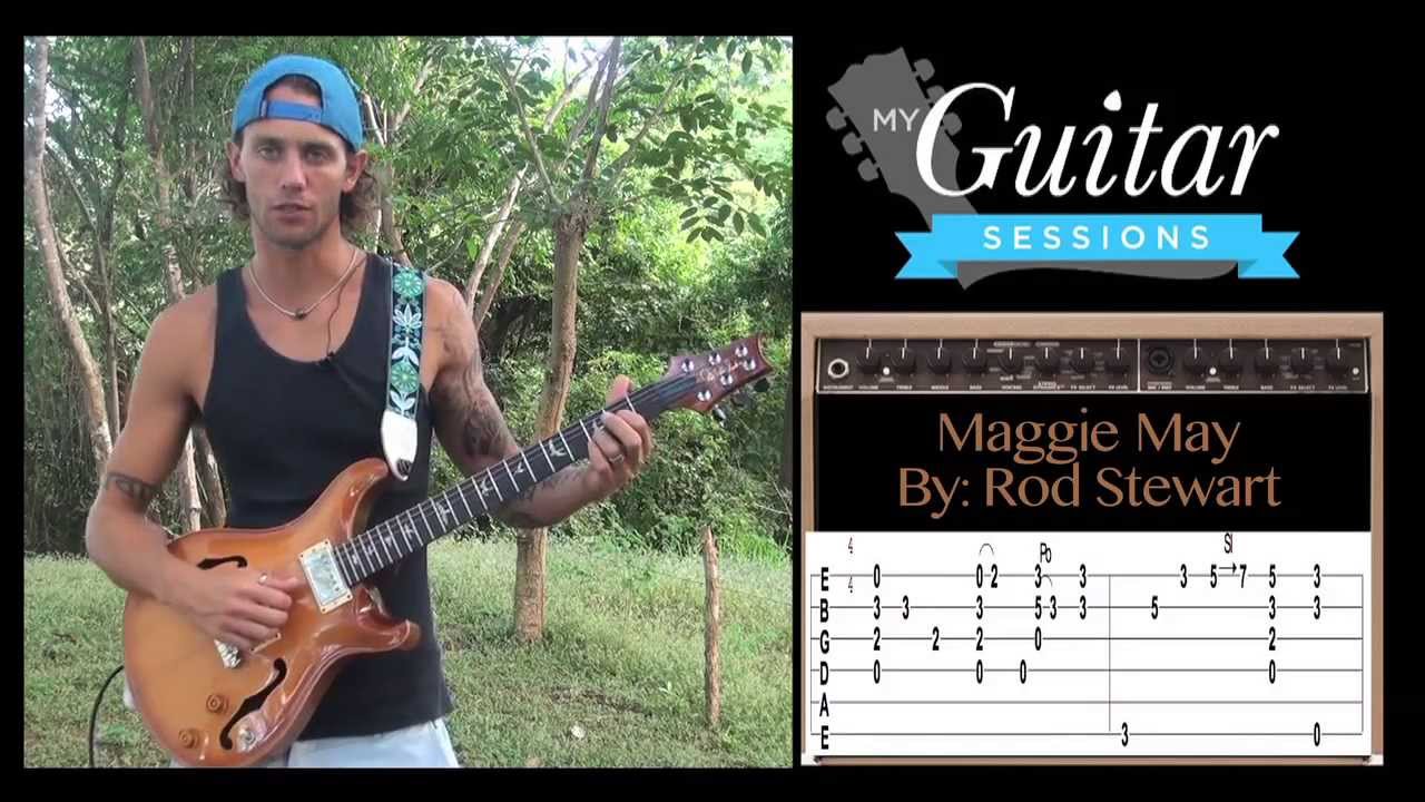 Guitar Lesson Maggie May by Rod Stewart HD YouTube