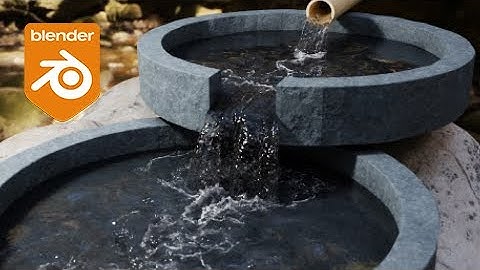 Water Simulation Animation Test in Blender 3D (FLIP Fluids Add-On)