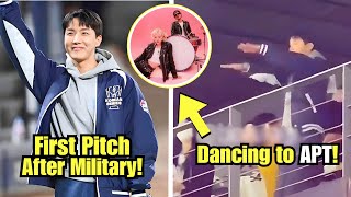 BTS’s J-Hope Gains Attention with First Baseball Pitch After Military & Dancing to Rosé’s Song APT!