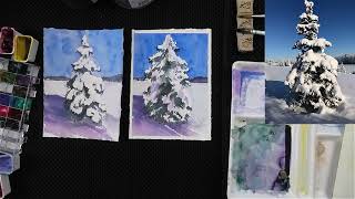 Lesson 6/12, Gouache Talk, Celebrating Winter in Watercolour, Angela Fehr Legacy Courses