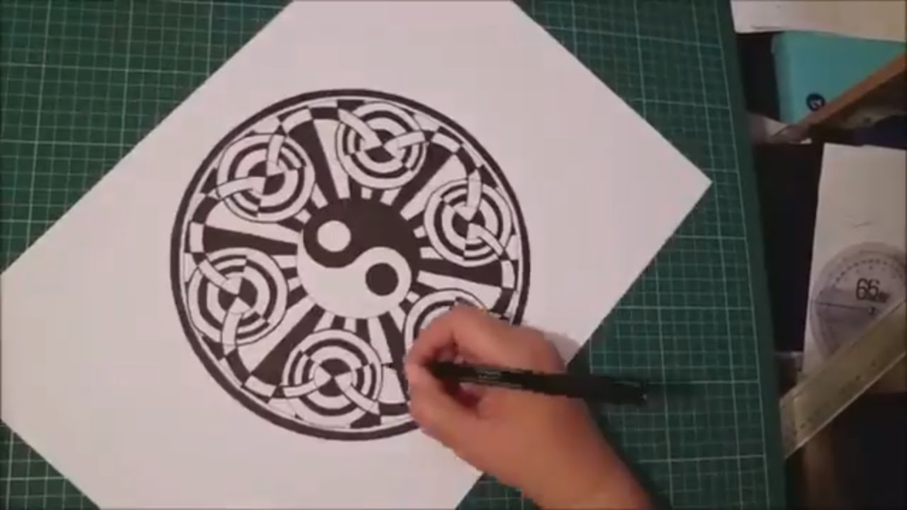 Geometric Art with Artist Janette Oakman 16- Symmetric / Geometry / Mandala/Yin and Yang