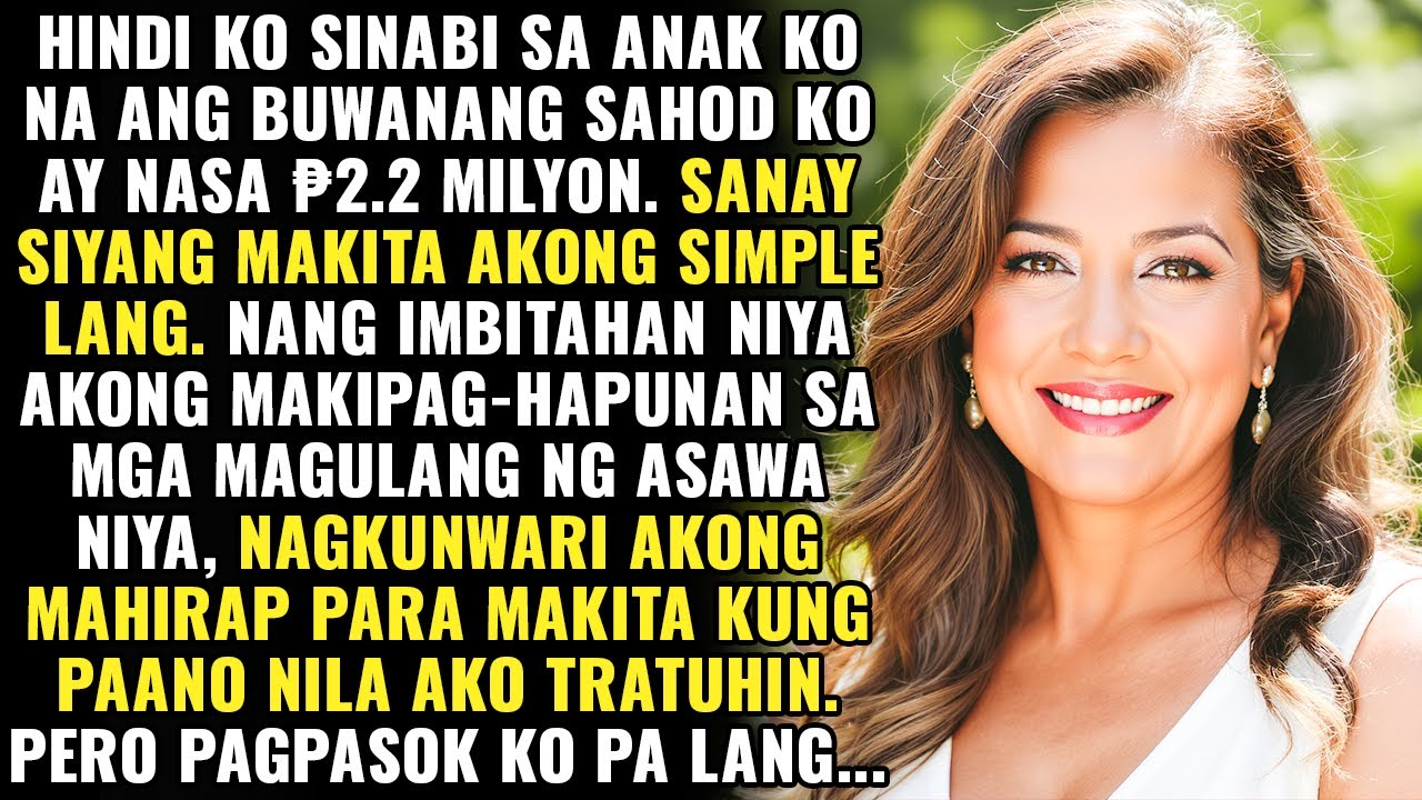 Nagpanggap akong isang mahirap at walang-muwang na ina nang makilala ko ang pamilya ng aking...
