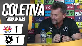 COLETIVA FÁBIO MATIAS | AO VIVO | RB Bragantino 1 x 1 Botafogo - Libertadores 2024