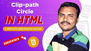css clip path circle tutorial in hindi | How to display html element as circle #html