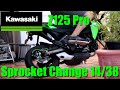 Kawasaki Z125 Pro Sprocket Change | Stunt Build