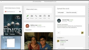 How to share a community in Google Plus