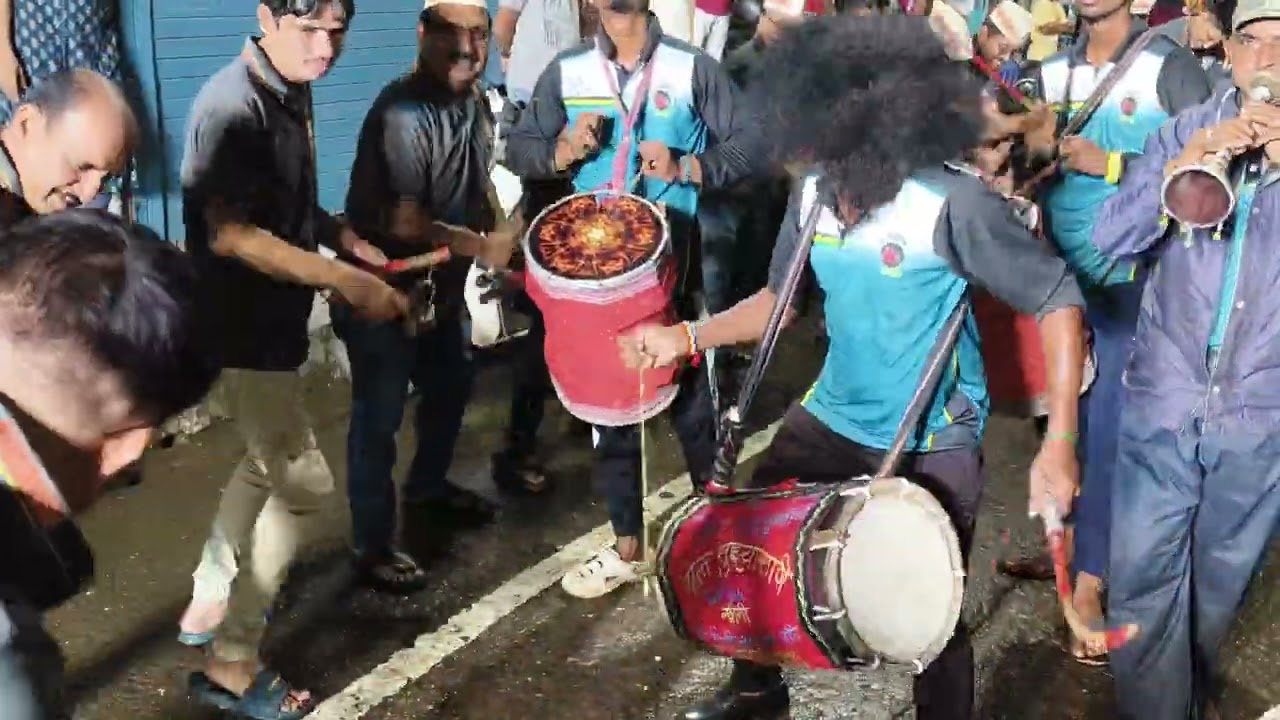 A1 खालुबाजा चांढवे BK. मनोज (तुका)जाधव + पेठेचा राजा आगमन महाड लेझिम पथक 