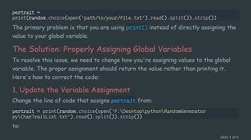 Fixing Undefined Global Variables in Python