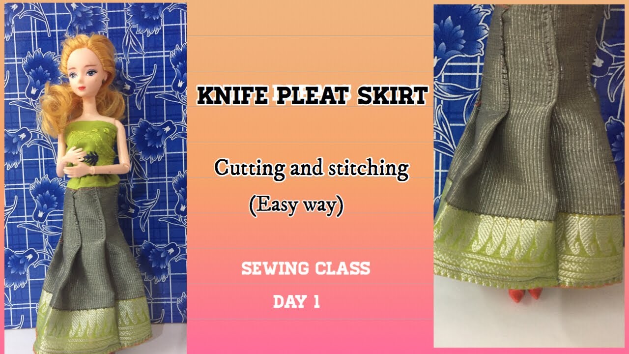 DIY/Knife Pleats Skirt /Sewing Tutorial/ep.1 YouTube